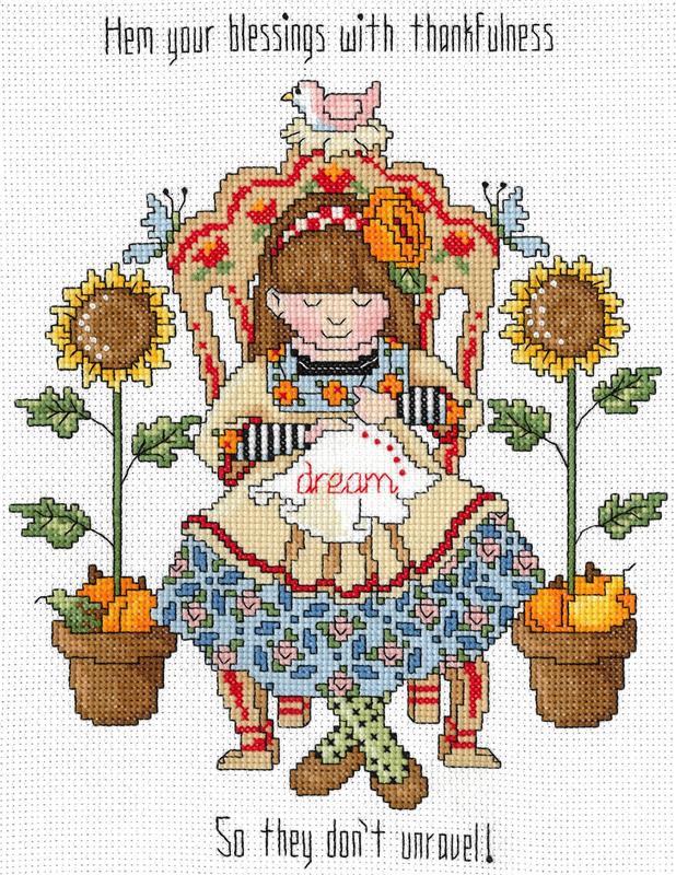 Hem Your Blessings Counted Cross Stitch Leaflet
