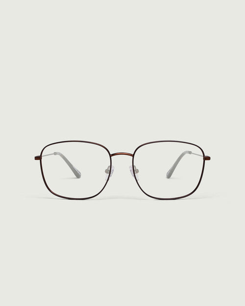 Bronze::Henri Eyeglasses square brown metal front
