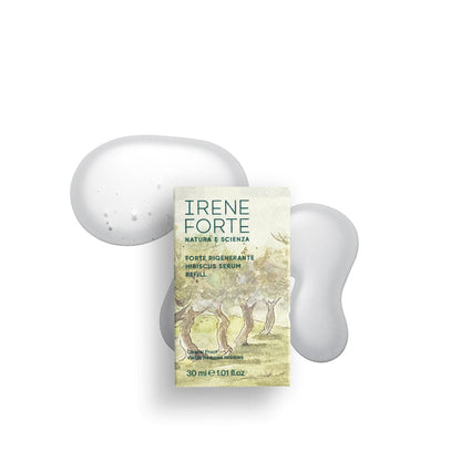 Hibiscus Serum refill packaging box on a white background