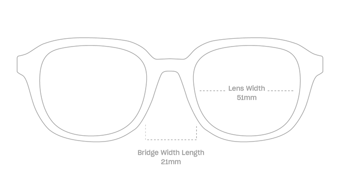 measurement::lens width Homer Sunglasses square recycled polyester