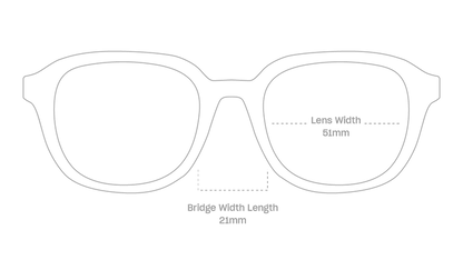 measurement::lens width Homer Sunglasses square recycled polyester