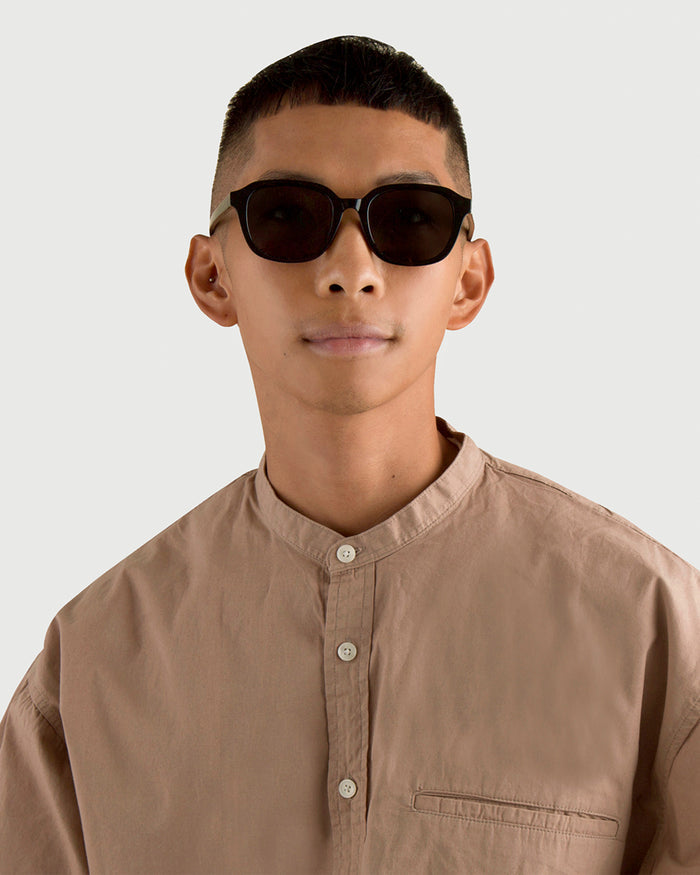 Ink::men Homer Sunglasses square black plastic mobile full image