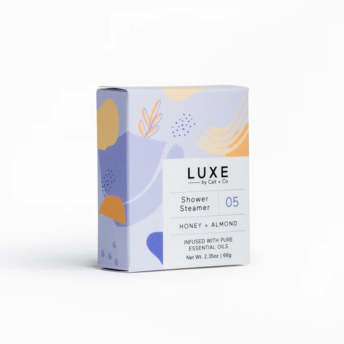 Honey + Almond Aromatherapy Shower Steamer with Beautiful Gift Box! Made by Cait and Co in the USA