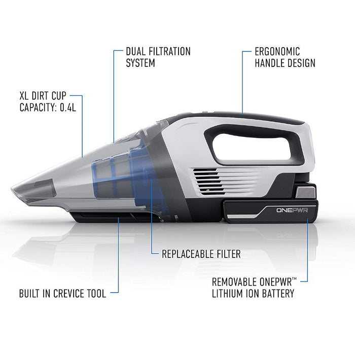 HOOVER ONEPWR Cordless Hand Held Vacuum Cleaner - Factory serviced with Home Essentials Warranty - BH57005