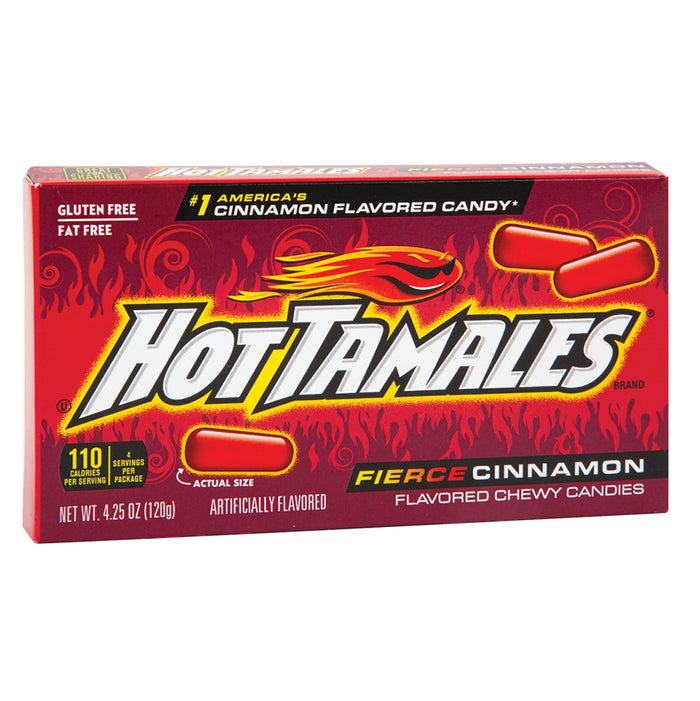 Hot Tamales Fierce Cinnamon Theater Box Candy - 12 Count
