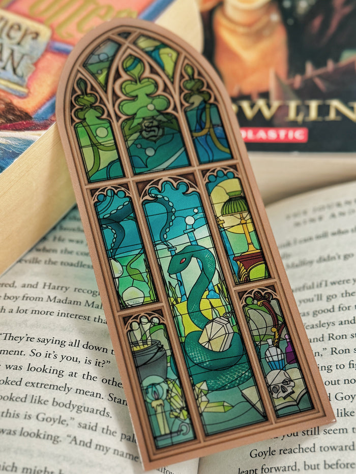 House Stained Glass Bookmark