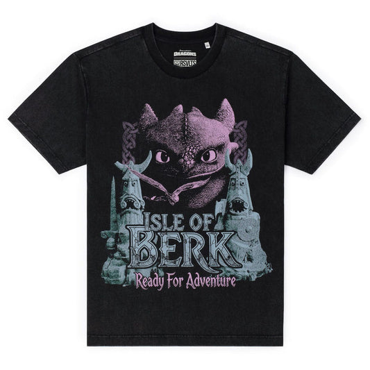 RSVLTS XS How to Train Your Dragon Vintage T-shirt How to Train Your Dragon "Isle of Berk" – Vintage Crewneck Tee How to Train Your Dragon "Isle of Berk" – Vintage Crewneck Tee