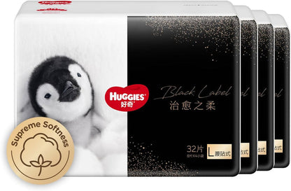 Huggies Black Label Little Penguin Tape L 32pcs X 4