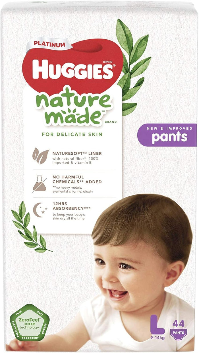 HUGGIES Platinum Naturemade Pants L 44 Pieces