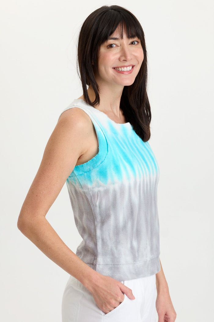 Wearables Ila Crepe Knit Raw Edge Tank