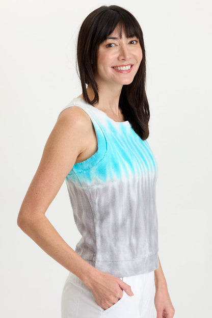 Wearables Ila Crepe Knit Raw Edge Tank