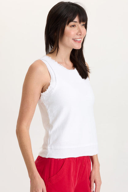 Wearables Ila Crepe Knit Raw Edge Tank