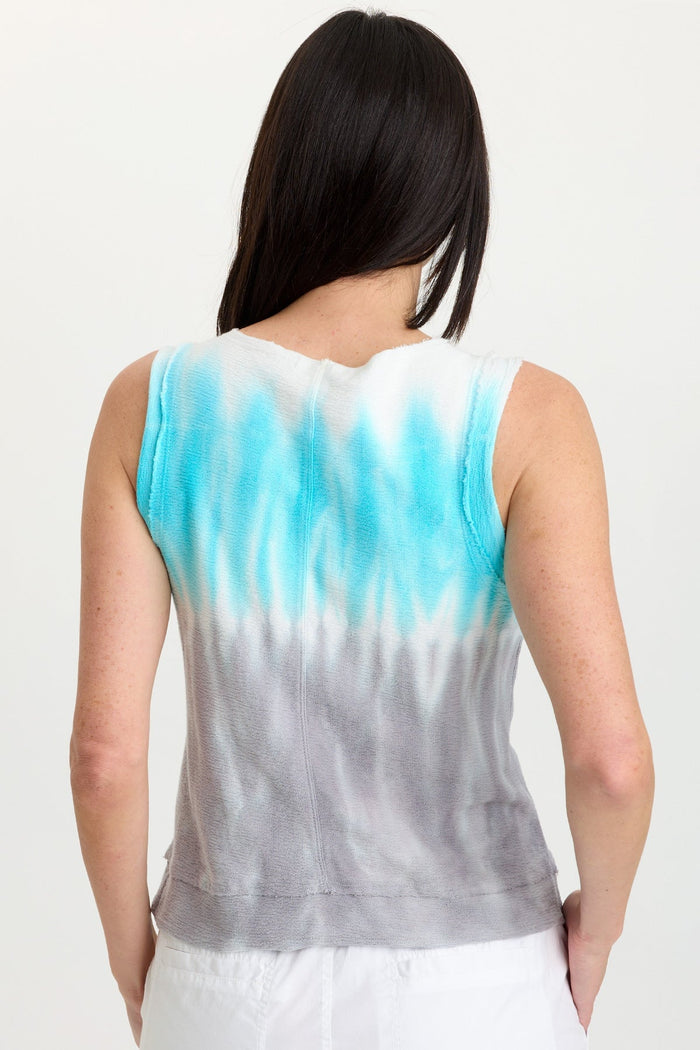 Wearables Ila Crepe Knit Raw Edge Tank
