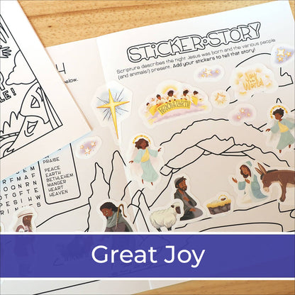 Illustrated Christmas Children's Worship Bulletin