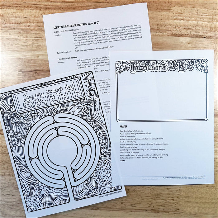 Illustrated Labyrinth Meditation: Ash Wednesday