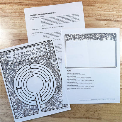 Illustrated Labyrinth Meditation: Ash Wednesday