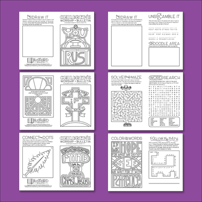 Illustrated Worship Children's Bulletins: Spring 2021