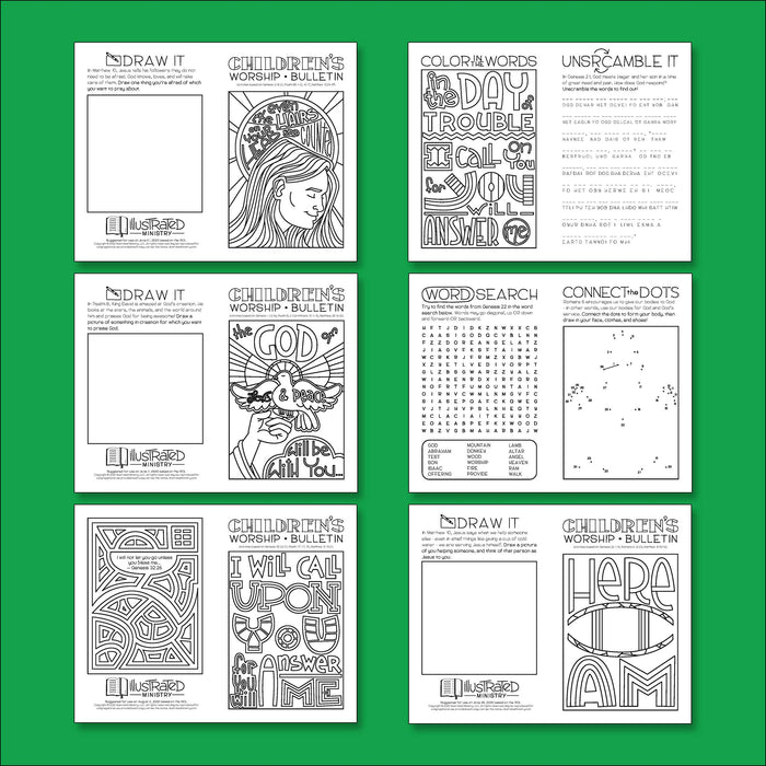 Illustrated Worship Children's Bulletins: Summer 2020