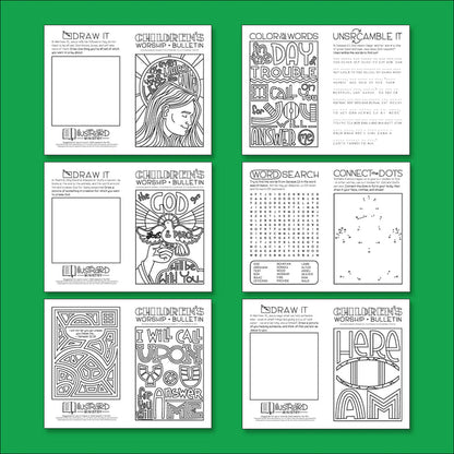 Illustrated Worship Children's Bulletins: Summer 2020