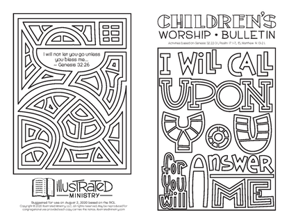 Illustrated Worship Children's Bulletins: Summer 2020