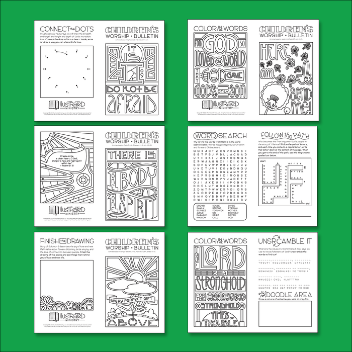 Illustrated Worship Children's Bulletins: Summer 2021