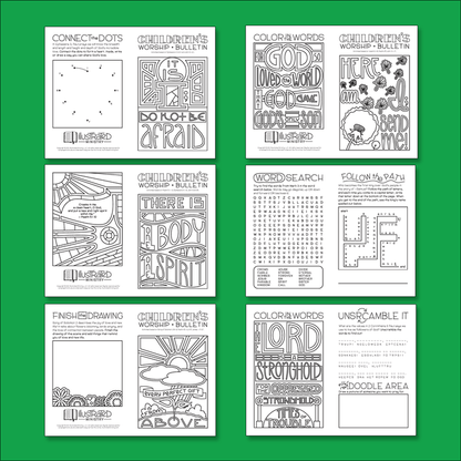 Illustrated Worship Children's Bulletins: Summer 2021