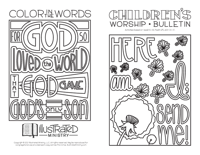 Illustrated Worship Children's Bulletins: Summer 2021