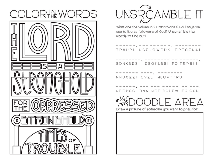 Illustrated Worship Children's Bulletins: Summer 2021