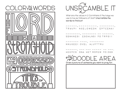 Illustrated Worship Children's Bulletins: Summer 2021