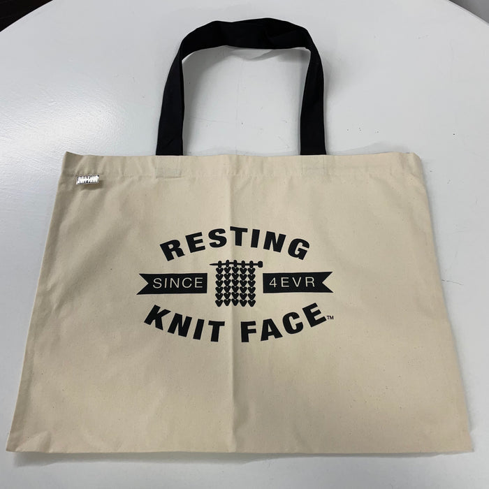 RESTING KNIT FACE TOTEBAG And PIN!