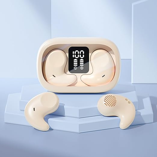 INEVIFIT Wireless Earphone,Bluetooth 5.3 Ear Buds Stereo Bass,Bluetooth Headphones in Ear Noise Cancelling Mic,iPhone/Android,Color