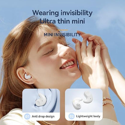 INEVIFIT Wireless Earphone,Bluetooth 5.3 Ear Buds Stereo Bass,Bluetooth Headphones in Ear Noise Cancelling Mic,iPhone/Android,Color