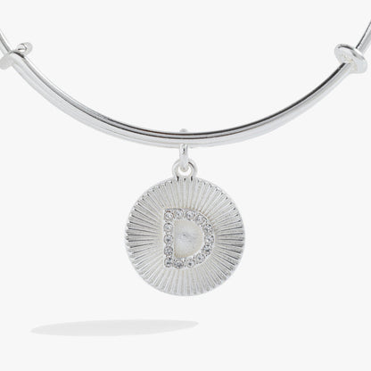 Initial D Pave Starburst Texture Bangle