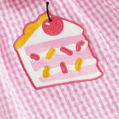IT'S MY BIRTHDAY Pink Checkered Dress