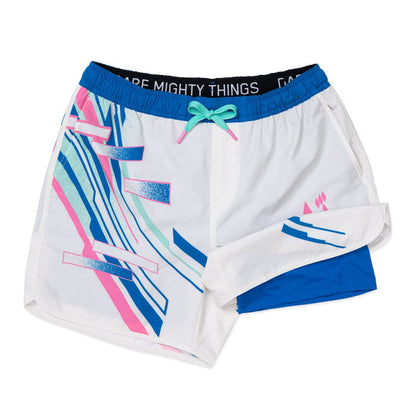 RSVLTS RSVLTS® BBALL Pickleball Collection "D White" _ DMT Shorts 2.0 BBALL Pickleball Collection "D White" _ DMT Shorts 2.0