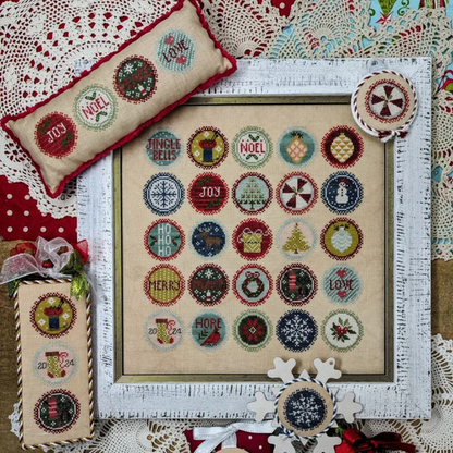 Jeannette Douglas Designs - Christmas Dots: February - Booklet Chart