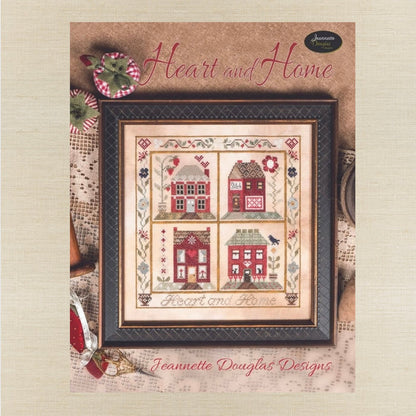 Jeannette Douglas Designs - Heart & Home - Booklet Chart and/or Roxy Floss Conversion