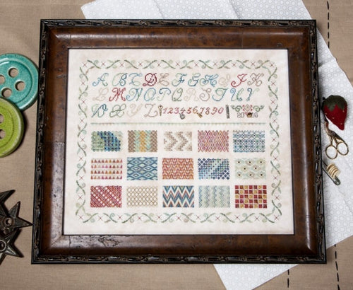 Jeannette Douglas Designs - Learning Stitches Sampler Book - Chart and/or Floss
