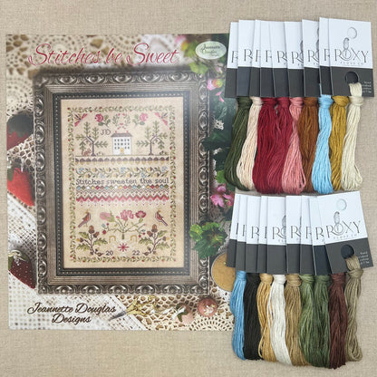 Jeannette Douglas Designs - Stitches Be Sweet - Booklet Chart and/or Roxy Floss Conversion