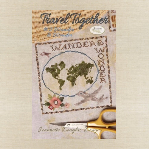 Jeannette Douglas Designs - Travel Together #2 Wander & Wonder - Booklet Chart