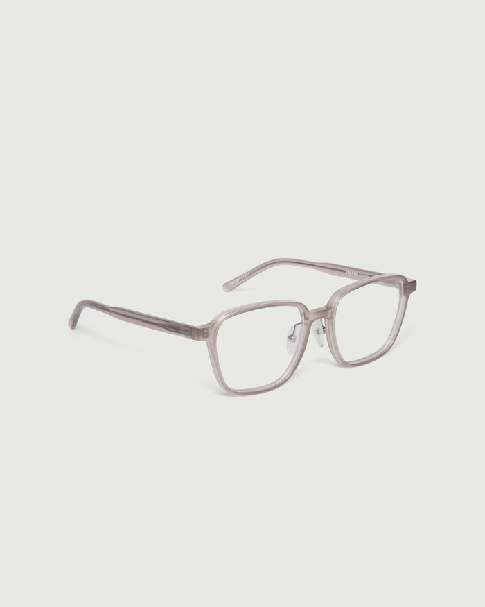 Honey::Jensen Eyeglasses square nude acetate front diagonal