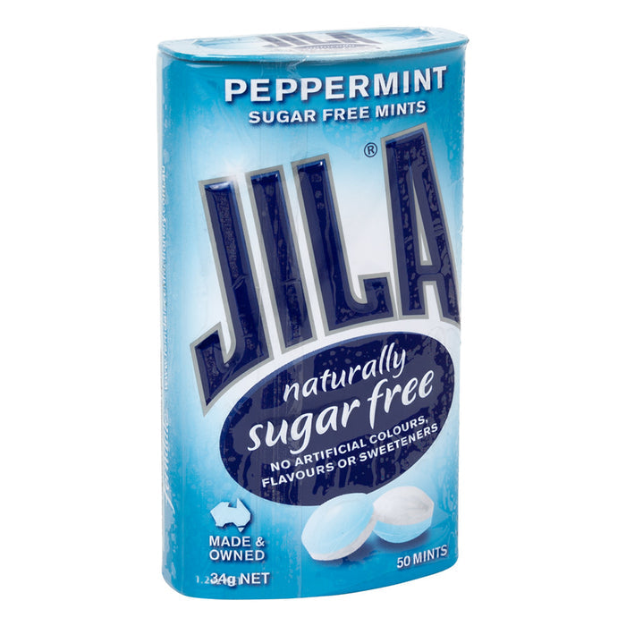 Jila Mints Sugar Free Peppermint Tin 1.2oz - 12ct