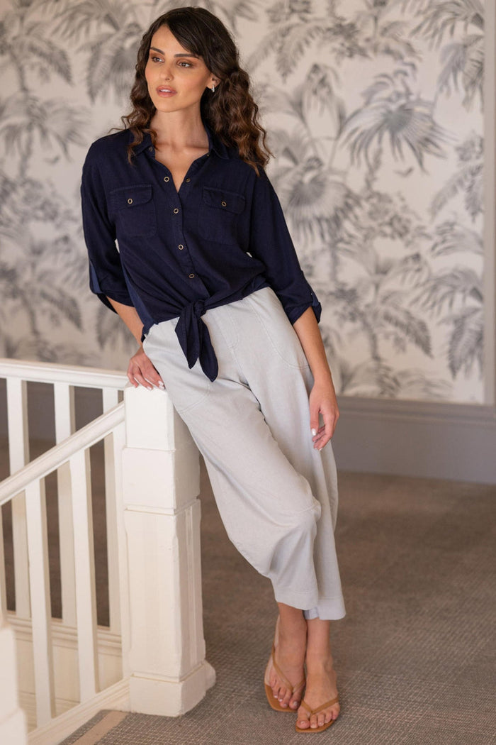 Wearables Jisola Cotton Linen Barrel Pant