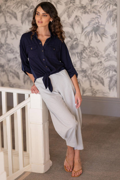 Wearables Jisola Cotton Linen Barrel Pant