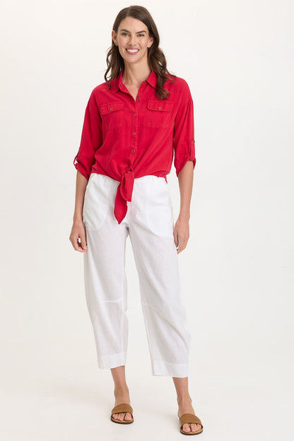Wearables Jisola Cotton Linen Barrel Pant