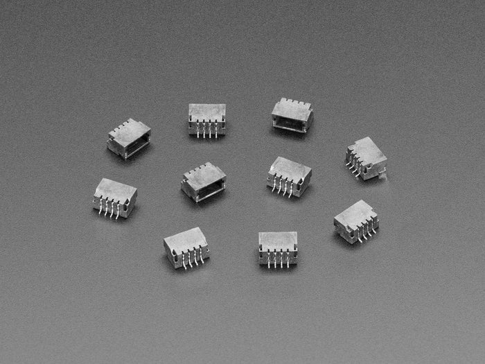 JST SH 4-pin Right Angle Connector (10-pack) (Qwiic Compatible) by The Pi Hut - The Pi Hut