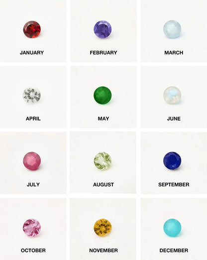 July Birthstone Mini Charm Hoop Earrings | Sterling Silver/Glass Filled Ruby Earrings Missoma