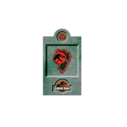 Jurassic Park – Tyrannosaurus Rex Paddock Sign Enamel Pin