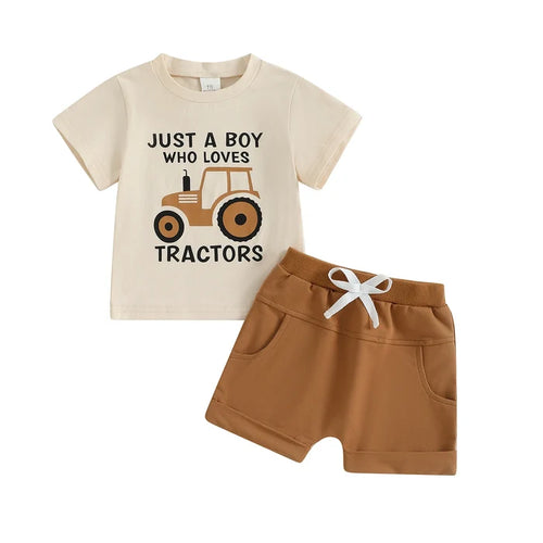JUST A BOY WHO LOVES TRACTORS Outfit