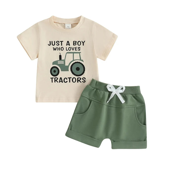 JUST A BOY WHO LOVES TRACTORS Outfit